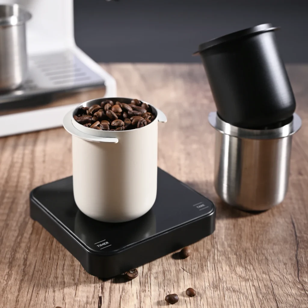 Stainless Steel Espresso Dosing Cup (58mm) view