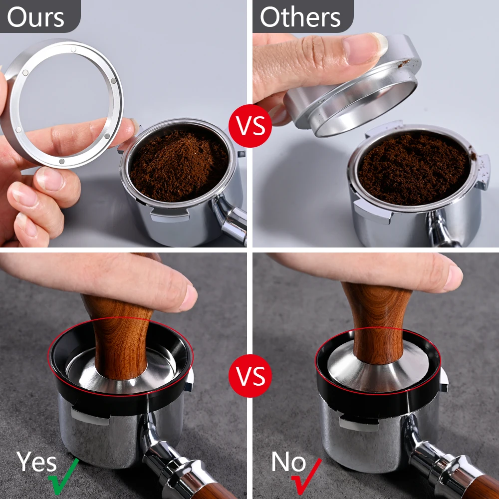 Magnetic espresso dosing ring