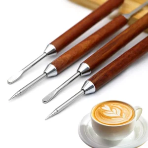 Artisan Wood-Handled Latte Art Pen